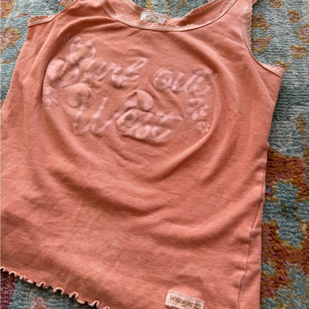 Peach Wrangler x BILLABONG Vintage Tank - girly cutesy